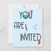 Pool-Party Einladung (Vorderseite)