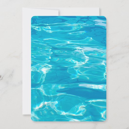 Pool-Party Einladung (Rückseite)