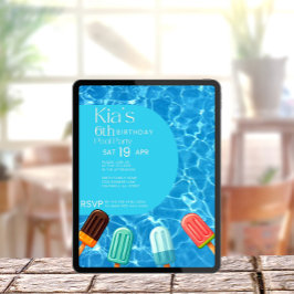 Pool-Party Einladung