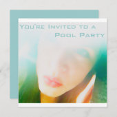 Pool-Party Einladung (Vorne/Hinten)