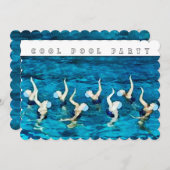 Pool-Party Einladung (Vorne/Hinten)