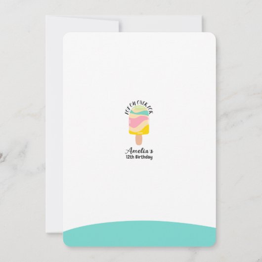 Pool-Party Einladung (Rückseite)