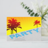 Pool-Party Einladung (Stehend Vorderseite)