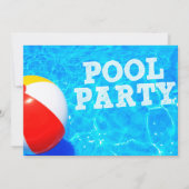 Pool-Party Einladung (Rückseite)