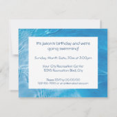 Pool-Party Einladung (Rückseite)