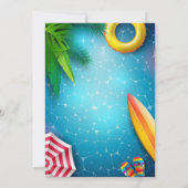 Pool-Party Einladung (Rückseite)