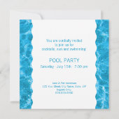 Pool-Party Einladung (Rückseite)