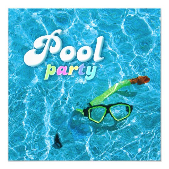 Pool-Party Einladung