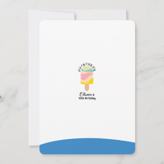 Pool-Party Einladung (Rückseite)