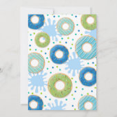 Pool Party Einladung Dunk und Donuts Pool Party (Rückseite)