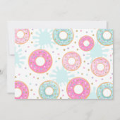 Pool Party Einladung Dunk und Donuts Pool Party (Rückseite)