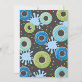 Pool Party Einladung Dunk und Donuts Pool Party (Rückseite)