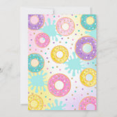 Pool Party Einladung Dunk und Donuts Pool Party (Rückseite)