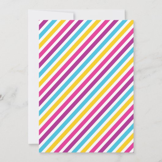 Pool-Party Einladung für ein Mädchen (Rückseite)