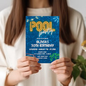 Pool Party Einladung für Erwachsene Pool Party Geb