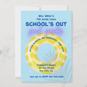 Pool-Party Einladung | Gelbfloat (Vorderseite)