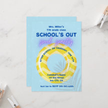 Pool-Party Einladung | Gelbfloat