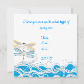 Pool-Party Einladung oder irgendein (Rückseite)