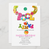 Pool Party Einladung Pool Party Geburtstag Einladu (Vorne/Hinten)