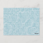 Pool-Party Einladung Postkarte (Rückseite)