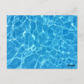 Pool-Party Einladung Postkarte (Rückseite)