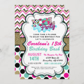 Pool-Party Einladung - Sommer-Party - Party Wasser (Vorne/Hinten)