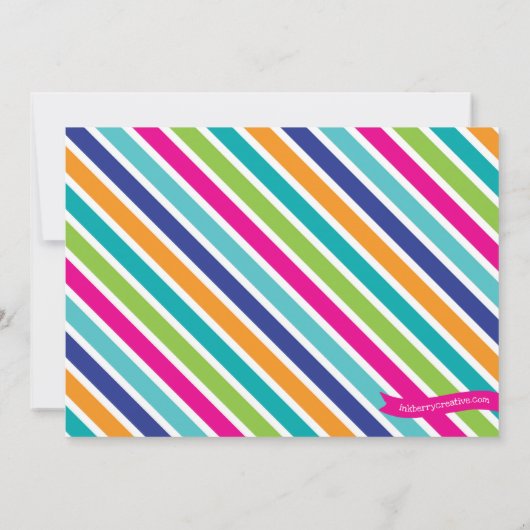 Pool-Party Einladung - Sommerpause (Rückseite)