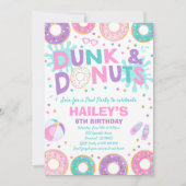 Pool-Party Einladung tauchen und (Vorderseite)