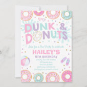 Pool-Party Einladung tauchen und (Vorderseite)