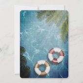 Pool-Party | Einladung zum Geburtstag (Rückseite)