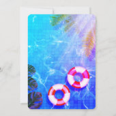 Pool-Party | Einladung zum Geburtstag (Rückseite)