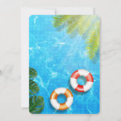 Pool-Party | Einladung zum Geburtstag (Rückseite)