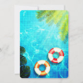 Pool-Party | Einladung zum Geburtstag (Rückseite)