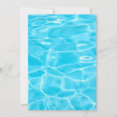 Pool Party Einladung zum Geburtstag, Party Sommer (Rückseite)