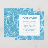 Pool-Party Einladungen (Vorne/Hinten)