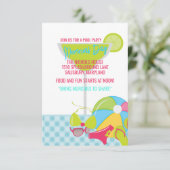 Pool-Party Einladungen (Stehend Vorderseite)