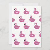 Pool Party Flamingo Einladung (Rückseite)