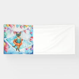 Pool Party for Cat Lovers Banner