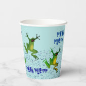 Pool Party Frogs Pappbecher (Rückseite)