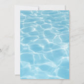 Pool Party fun Summer Birthday Einladung (Rückseite)