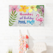 Pool Party Geburtstag Banner (Insitu)
