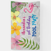 Pool Party Geburtstag Banner (Vertikal)