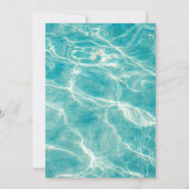 Pool-Party | Geburtstag schwimmen Einladung (Rückseite)