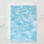 Pool-Party | Geburtstag schwimmen Einladung (Rückseite)