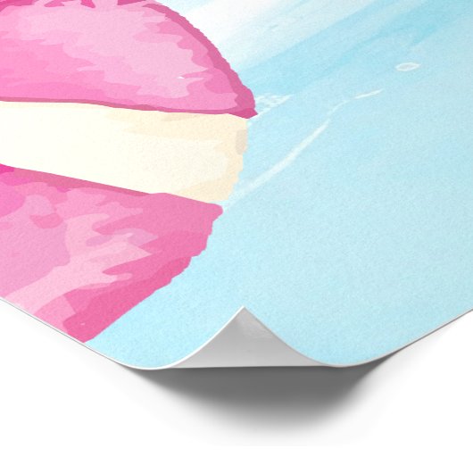 Pool Party Geburtstag Willkommen Poster (Ecke)