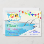 Pool-Party-Geburtstags-Einladung Einladung (Vorderseite)