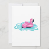 Pool Party Geburtstagseinladung Einladung (Rückseite)