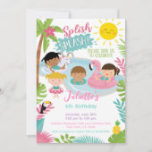 Pool Party Geburtstagseinladung Einladung (Vorderseite)