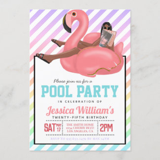 Pool Party Geburtstagseinladung Einladung