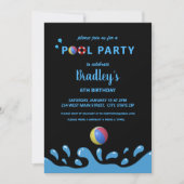 Pool Party Geburtstagseinladung Einladung (Vorderseite)